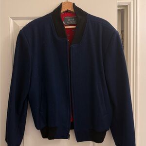 Le Tigre Men's Navy and Black Bomber Jacket